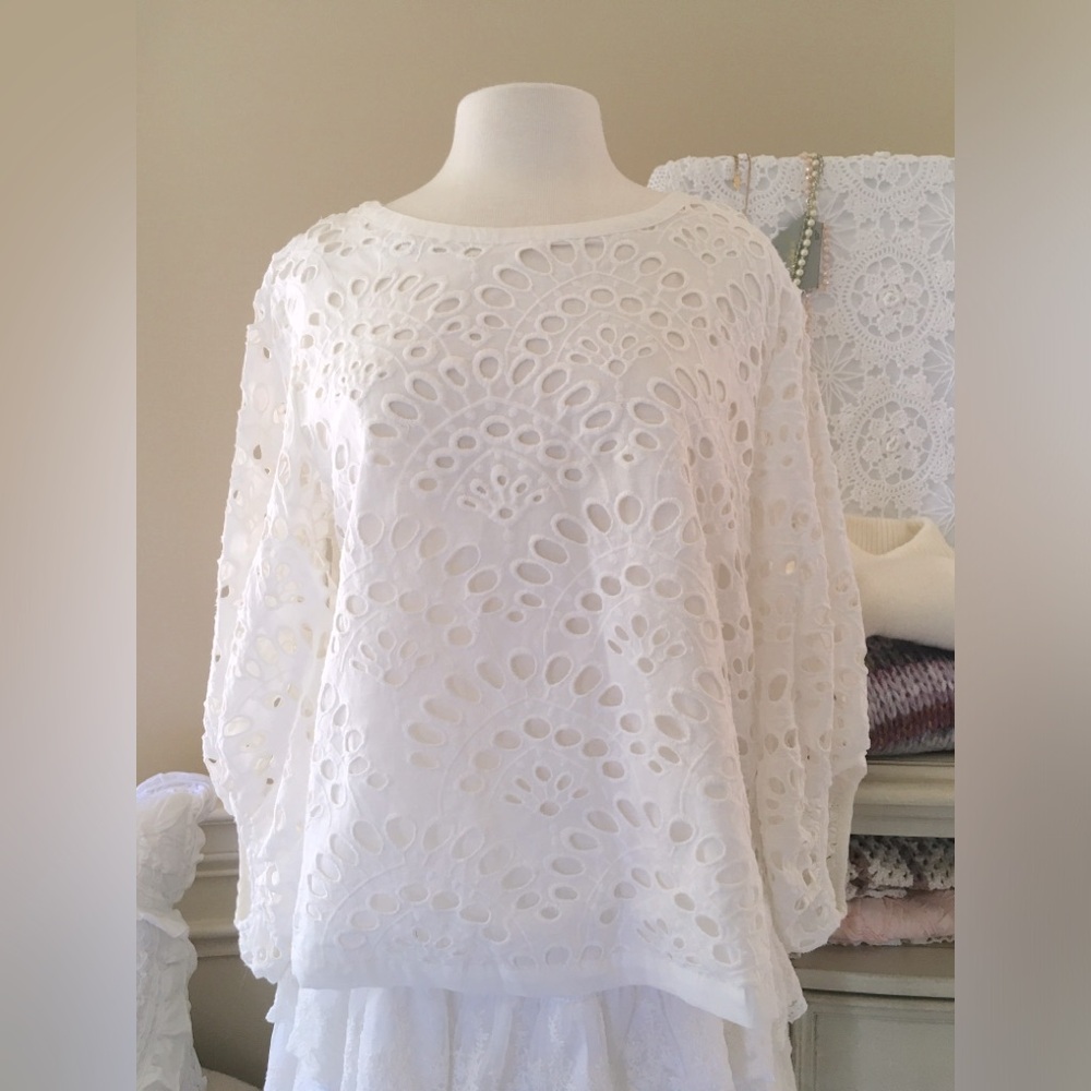 REI & Ali eyelet blouse